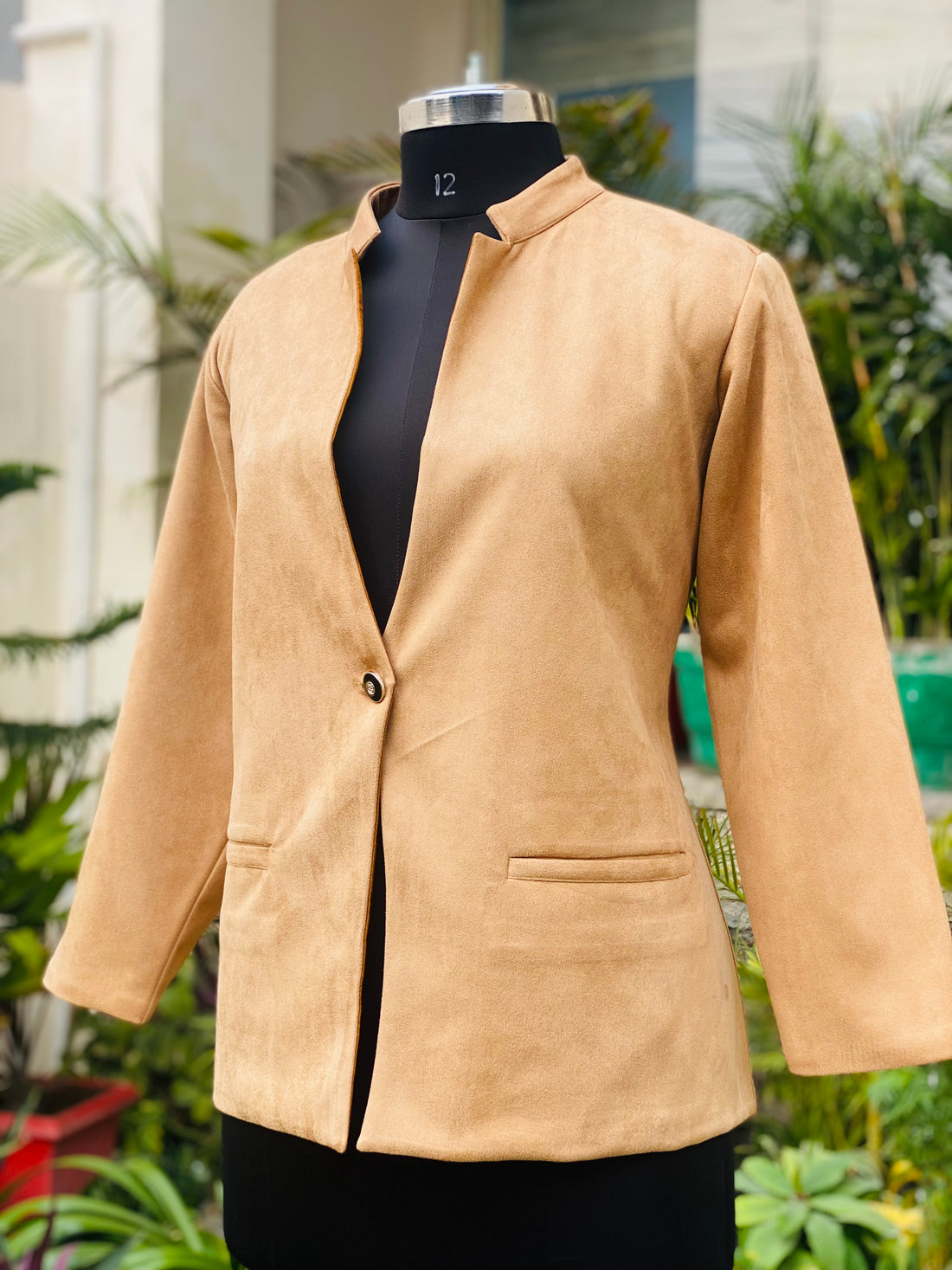 Camel Suede Coat