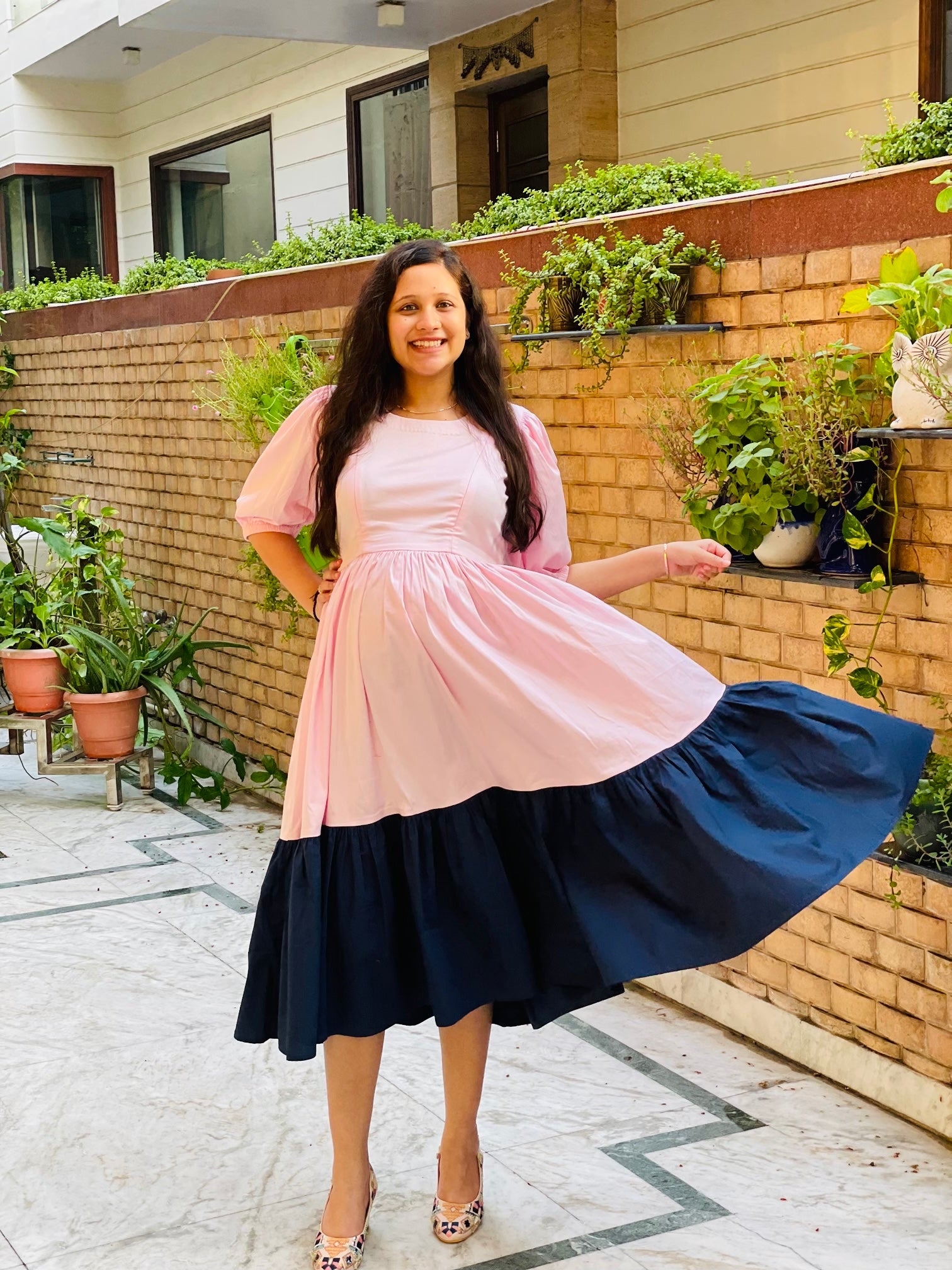 Blue & Pink Midi
