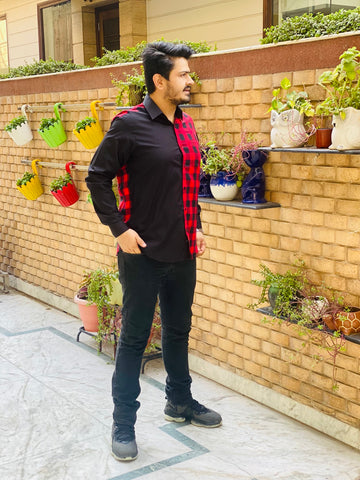 Menswear Check & Solid Shirt