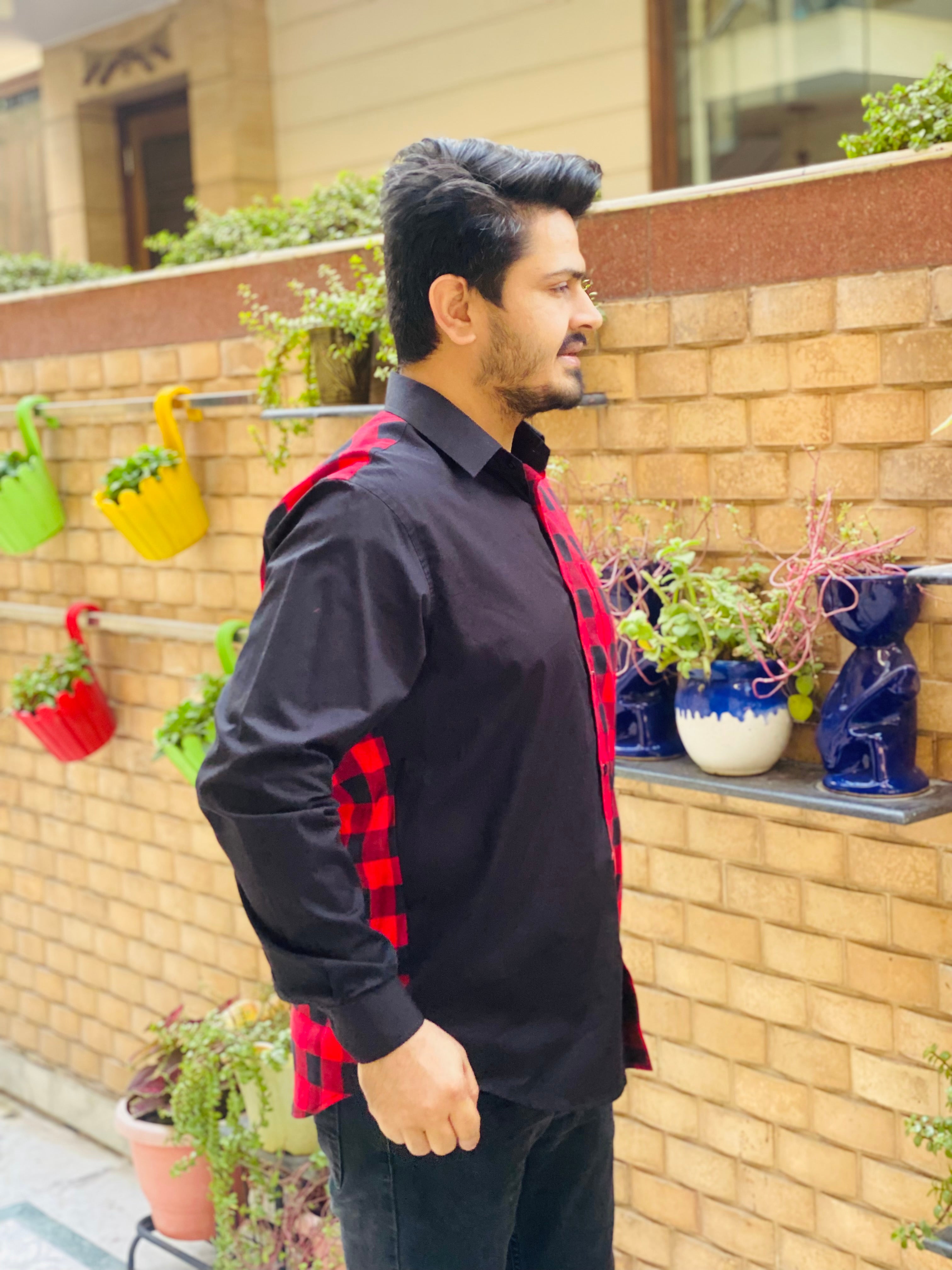 Menswear Check & Solid Shirt