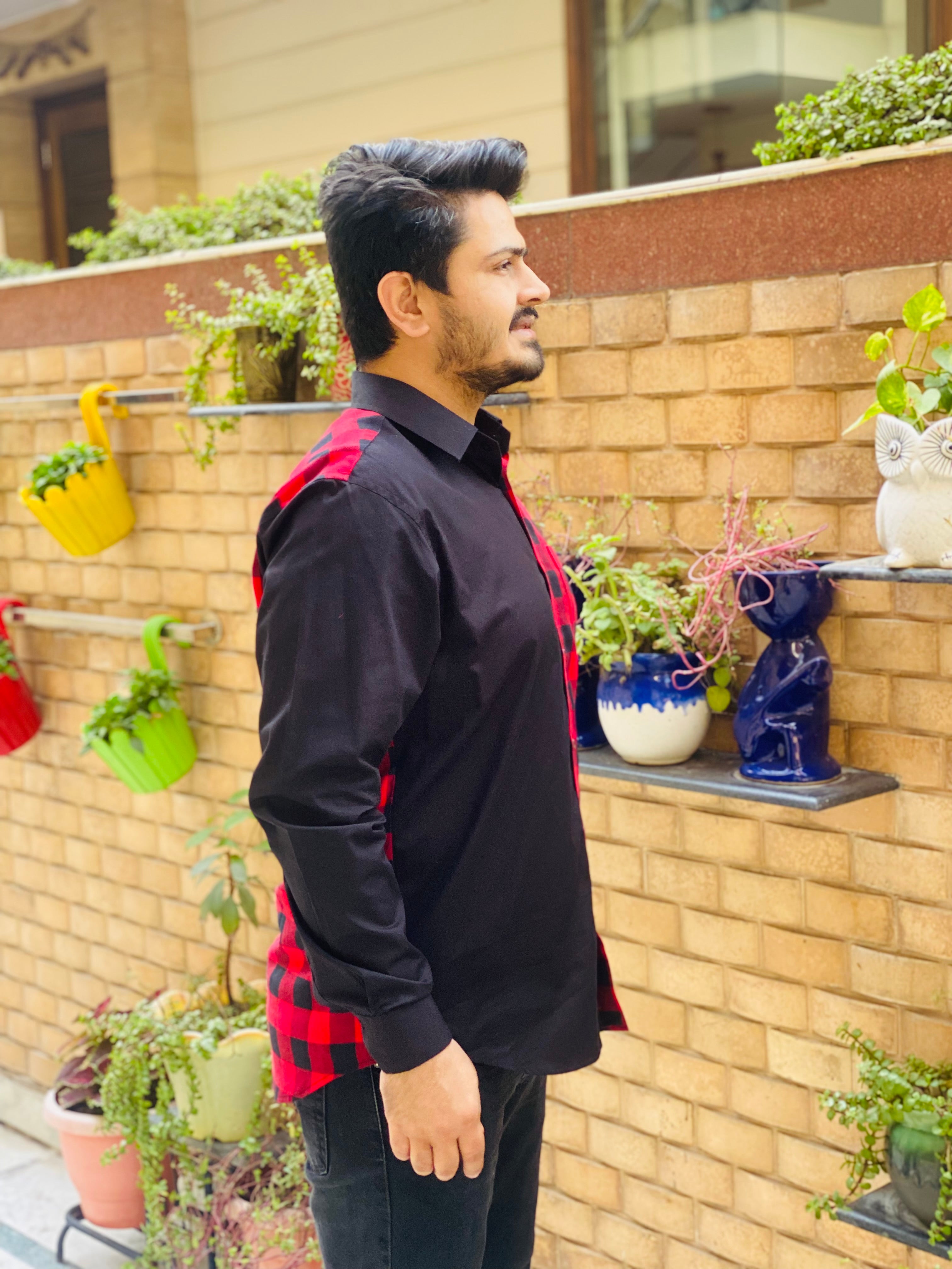 Menswear Check & Solid Shirt