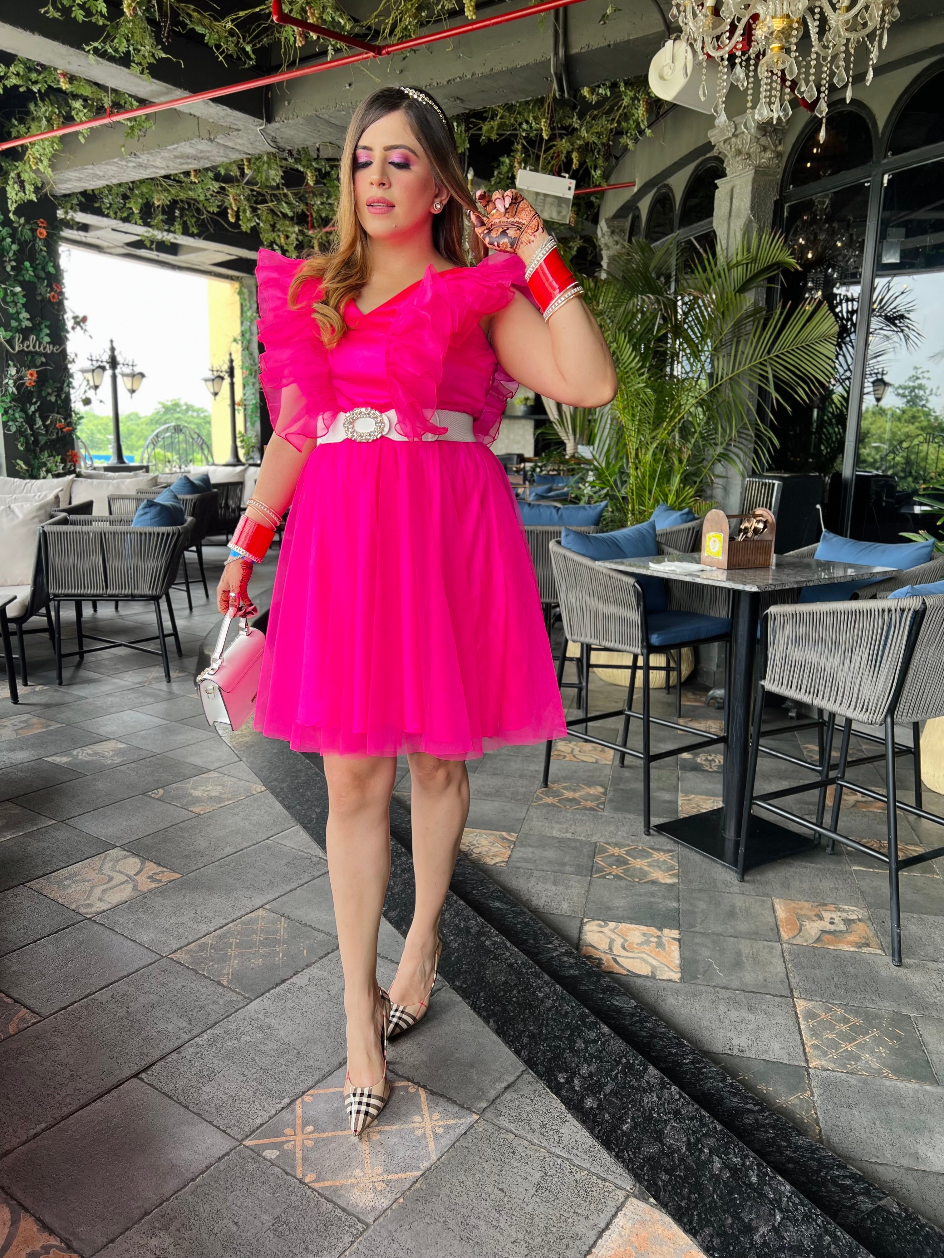 Pink Organza Dress