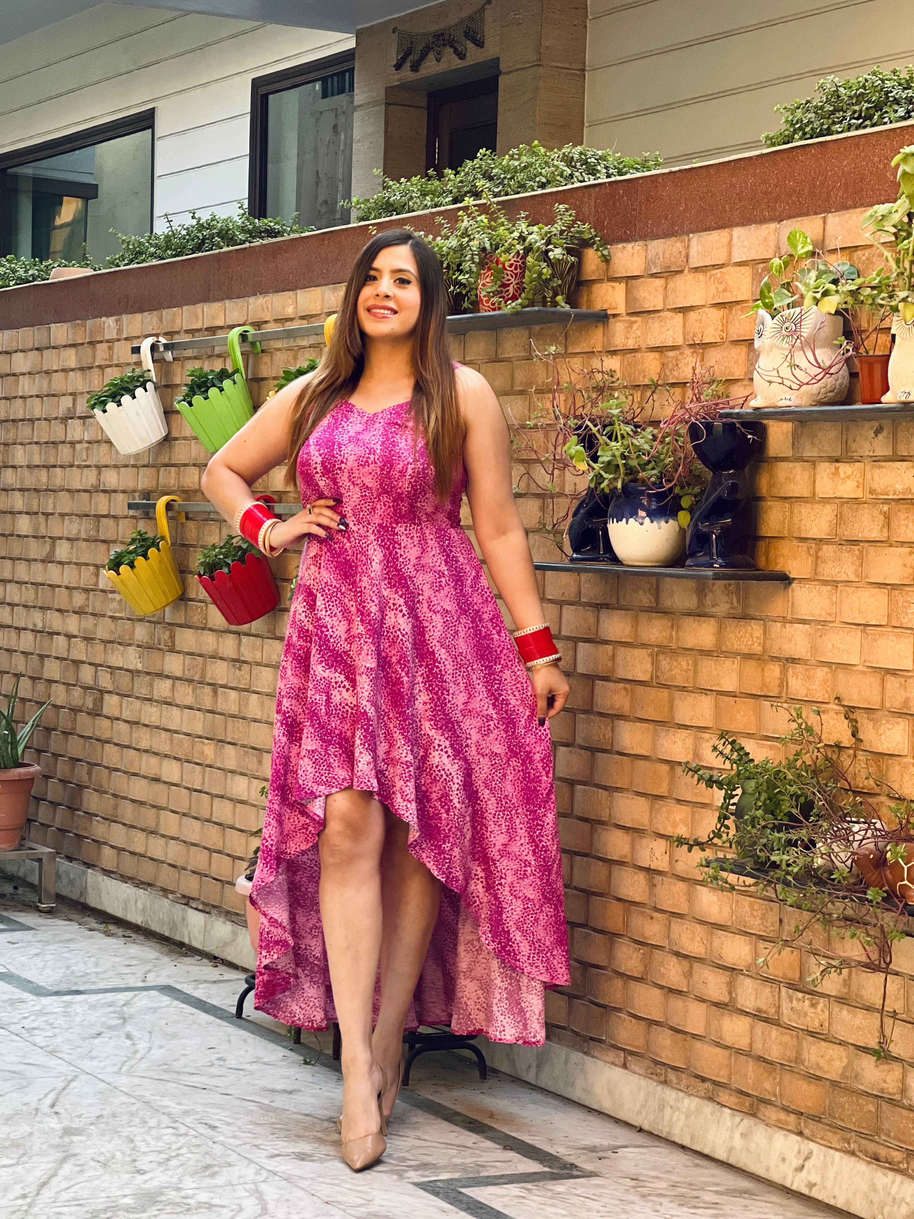 Wine Snakeskin Beach Dress