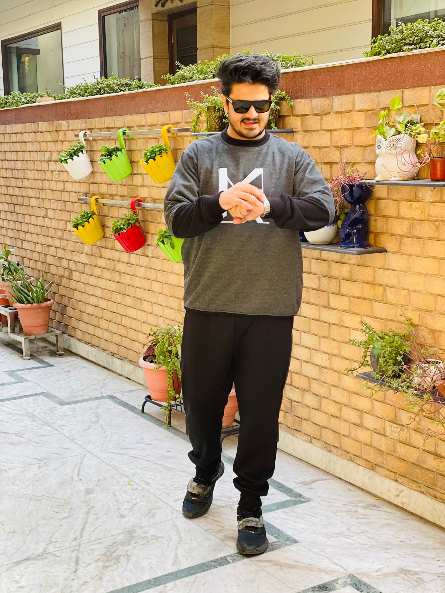 Menswear Black & Grey LC Signature Track Suit