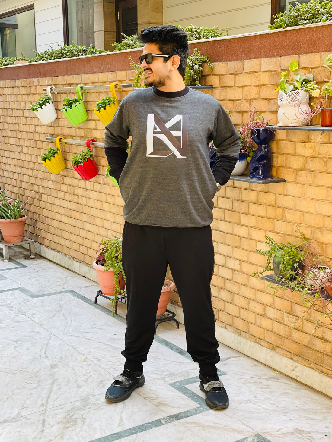 Menswear Black & Grey LC Signature Track Suit