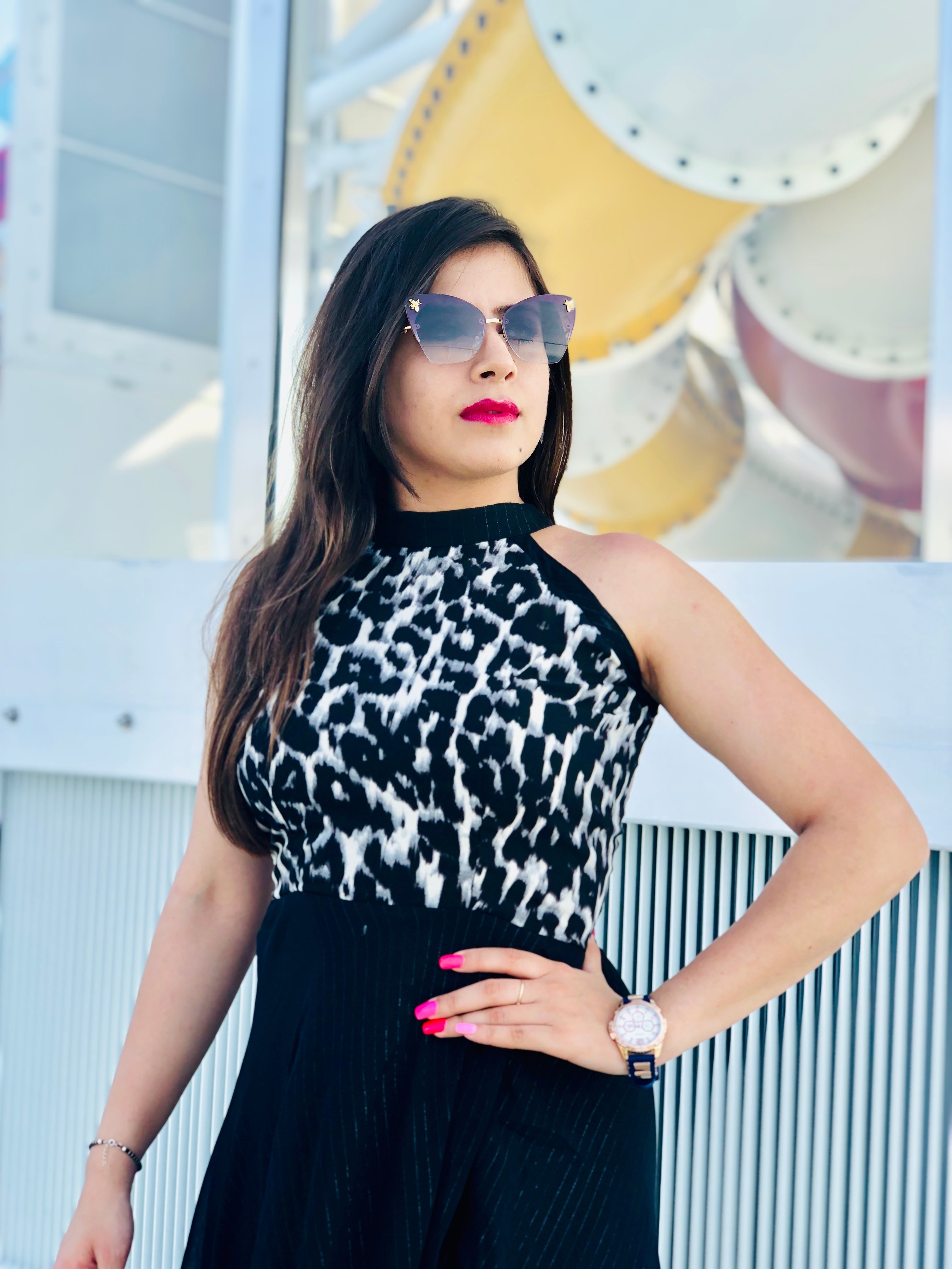 Half & Half Cheetah Midi