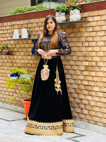 Black Lohri Lehanga