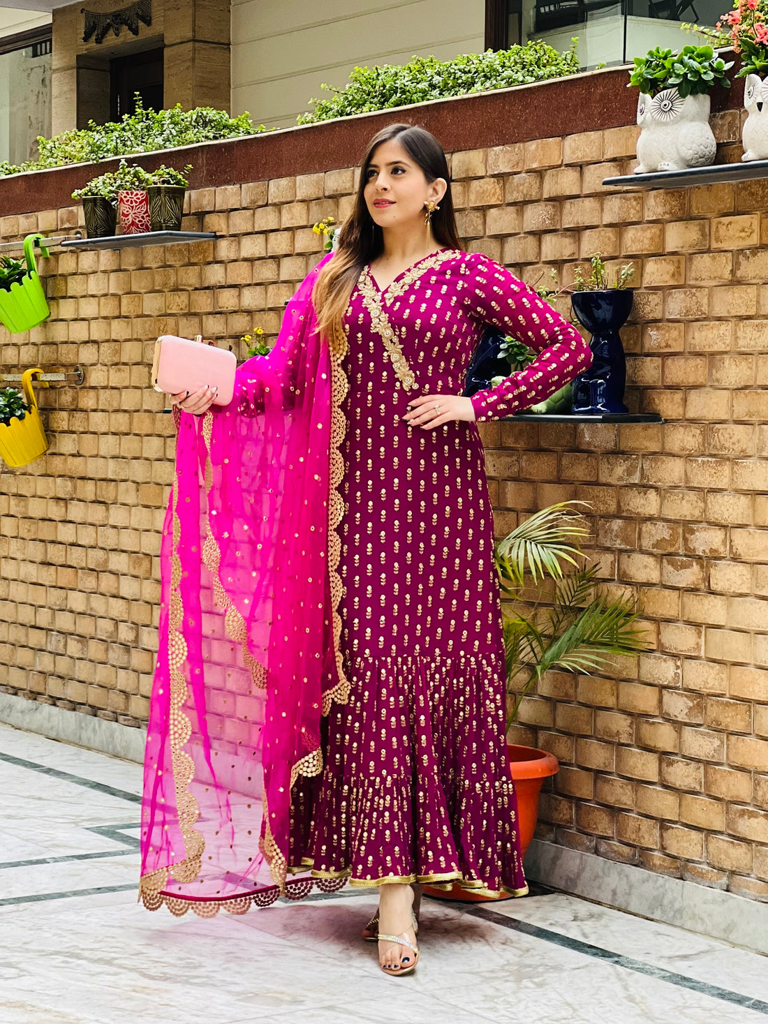 Vaishvi's Roka Anarkali