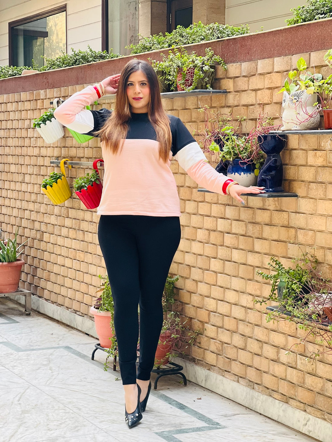 Peach Zebra Crossing