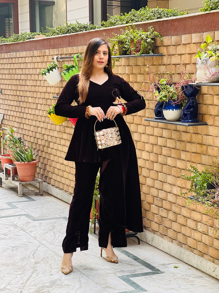 HIgh Low Angrakha Co-Ord