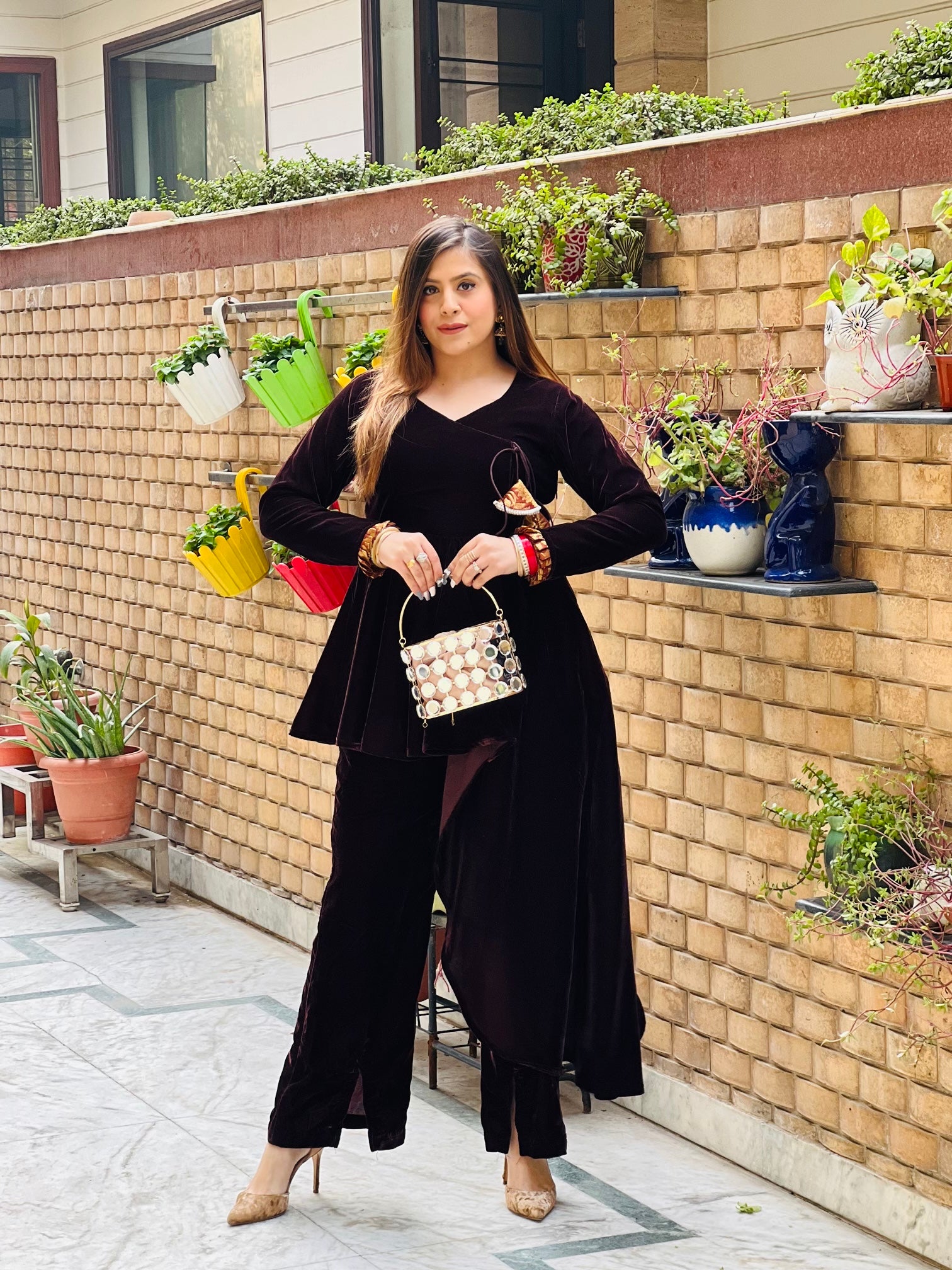 HIgh Low Angrakha Co-Ord