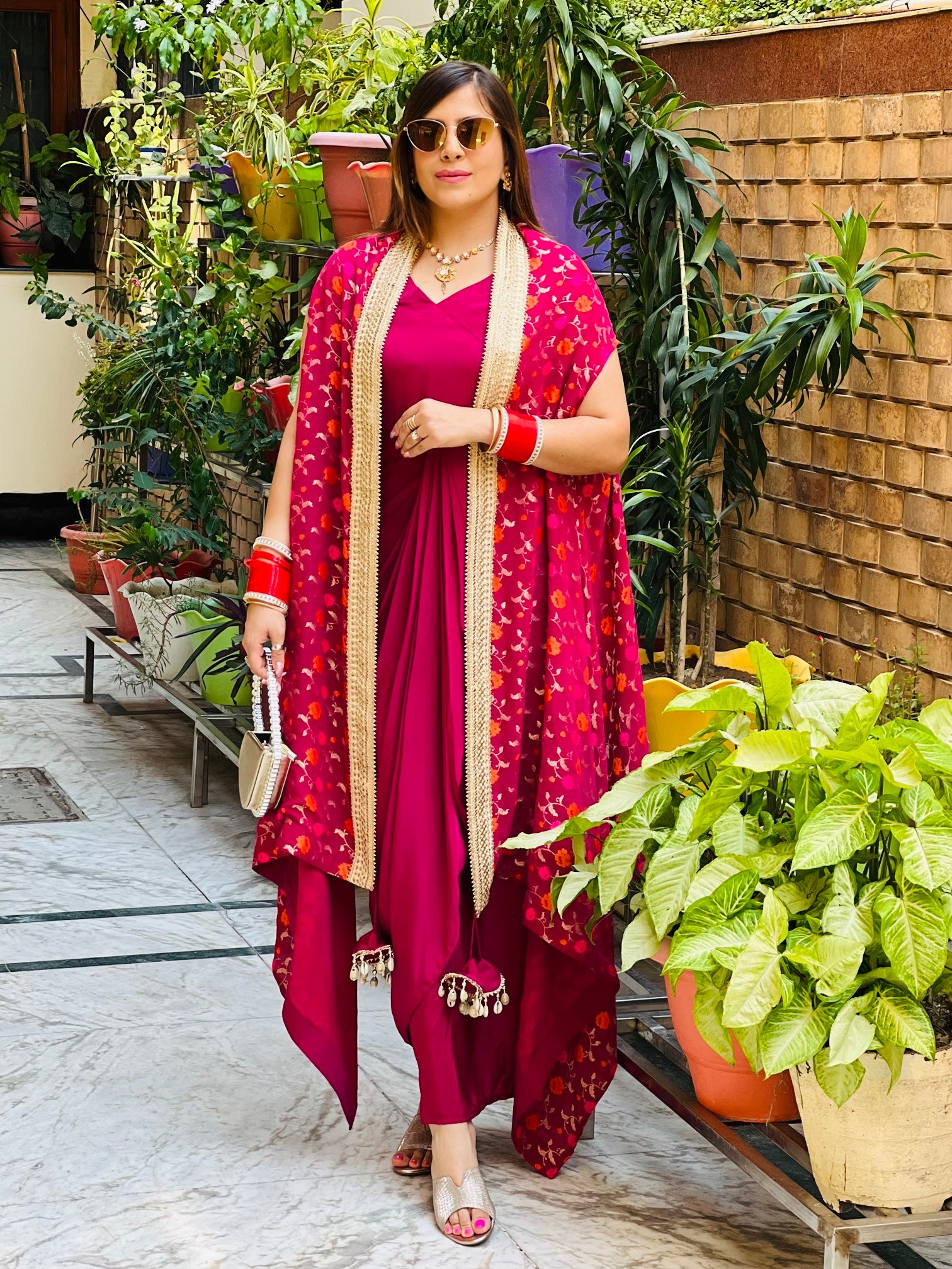 Wine Drape with Cape