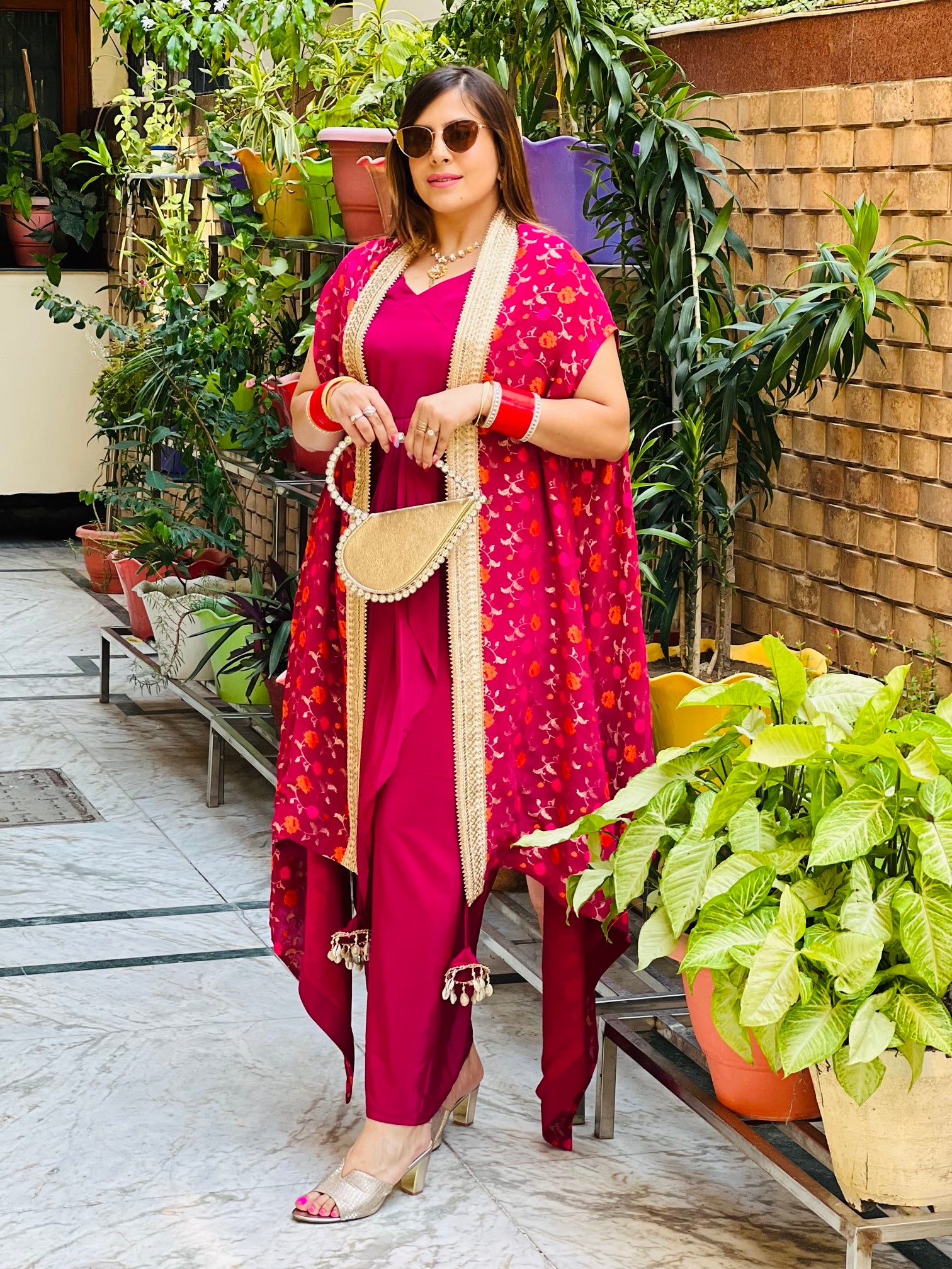 Wine Drape with Cape