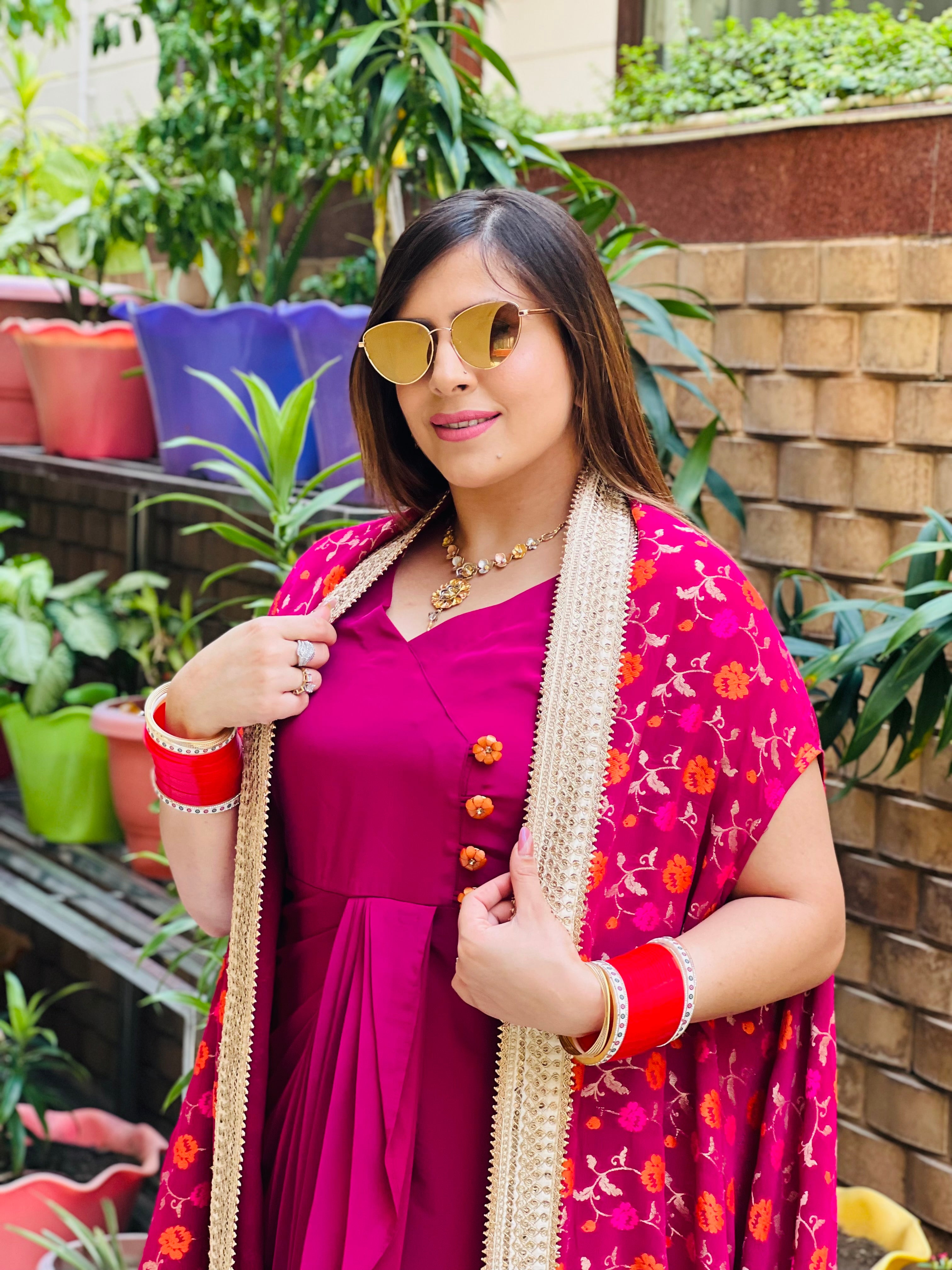 Wine Drape with Cape