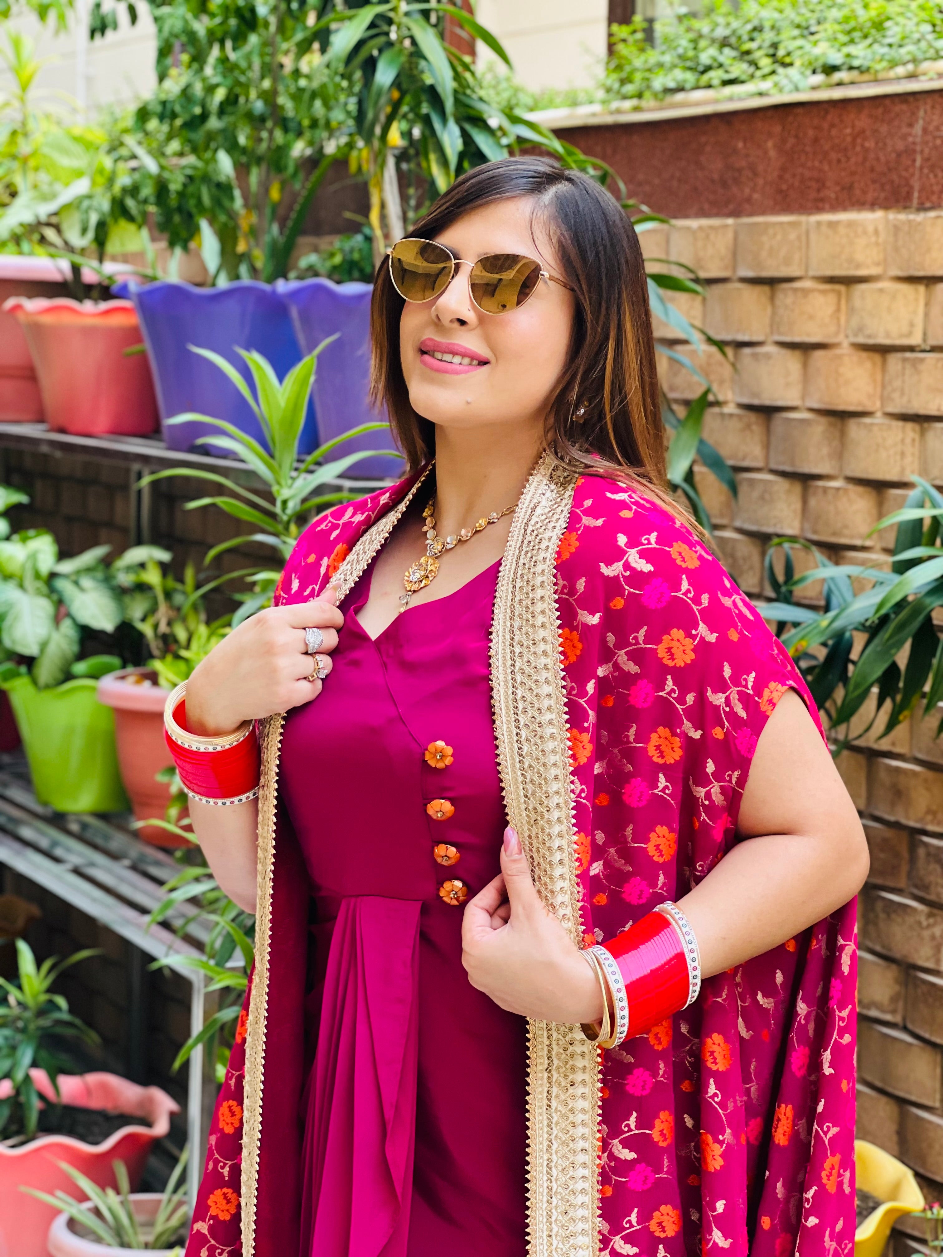 Wine Drape with Cape