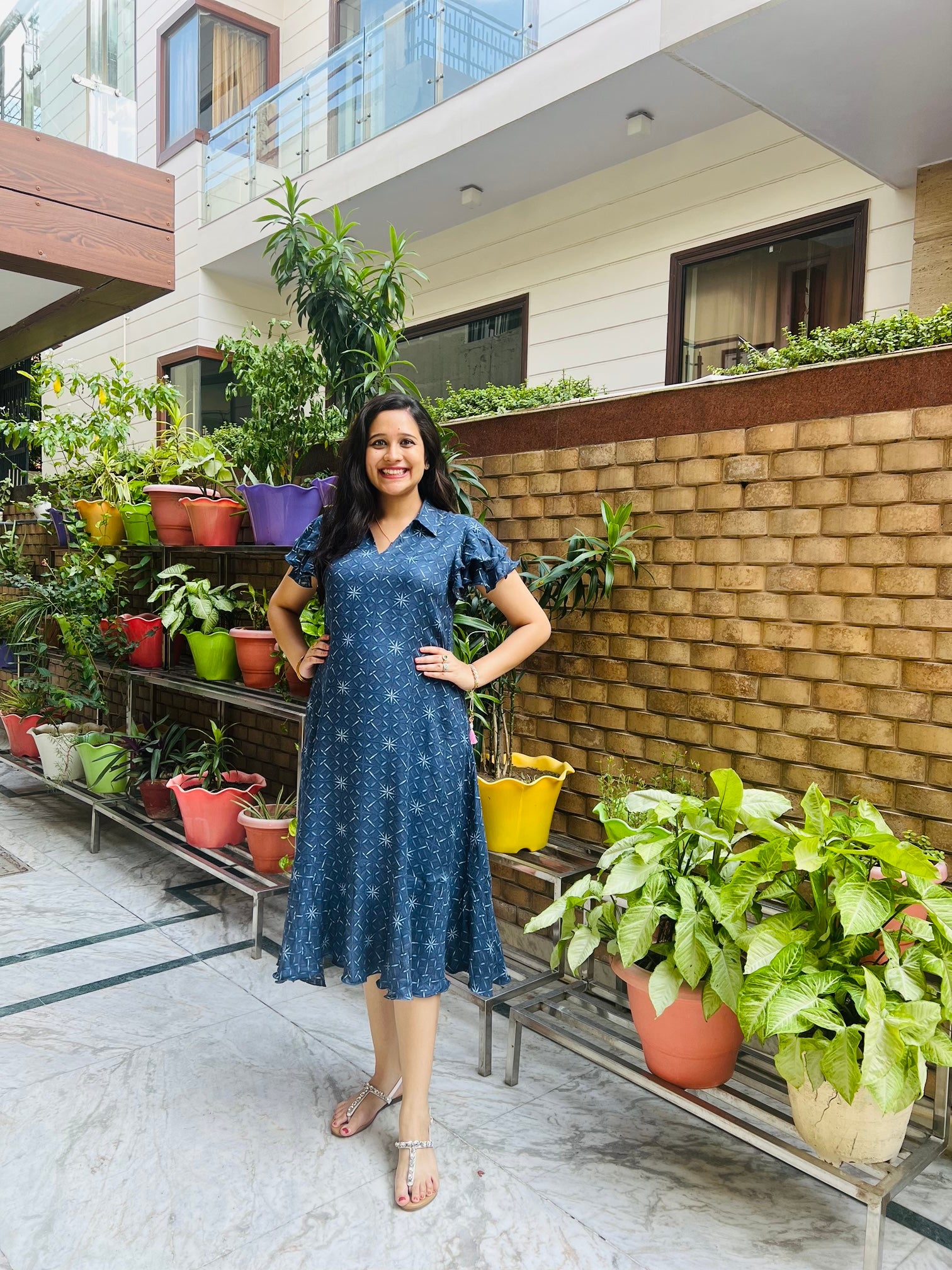 Indigo Maternity Midi