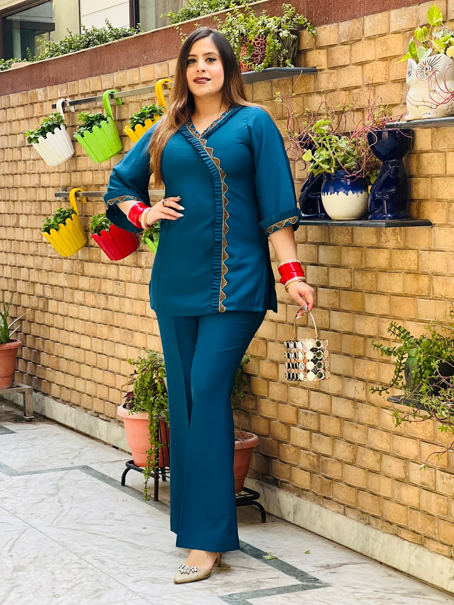 Peacock - Gold Co-ord