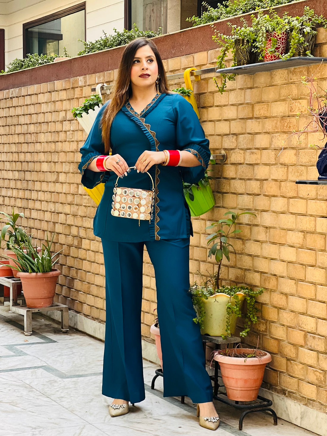 Peacock - Gold Co-ord