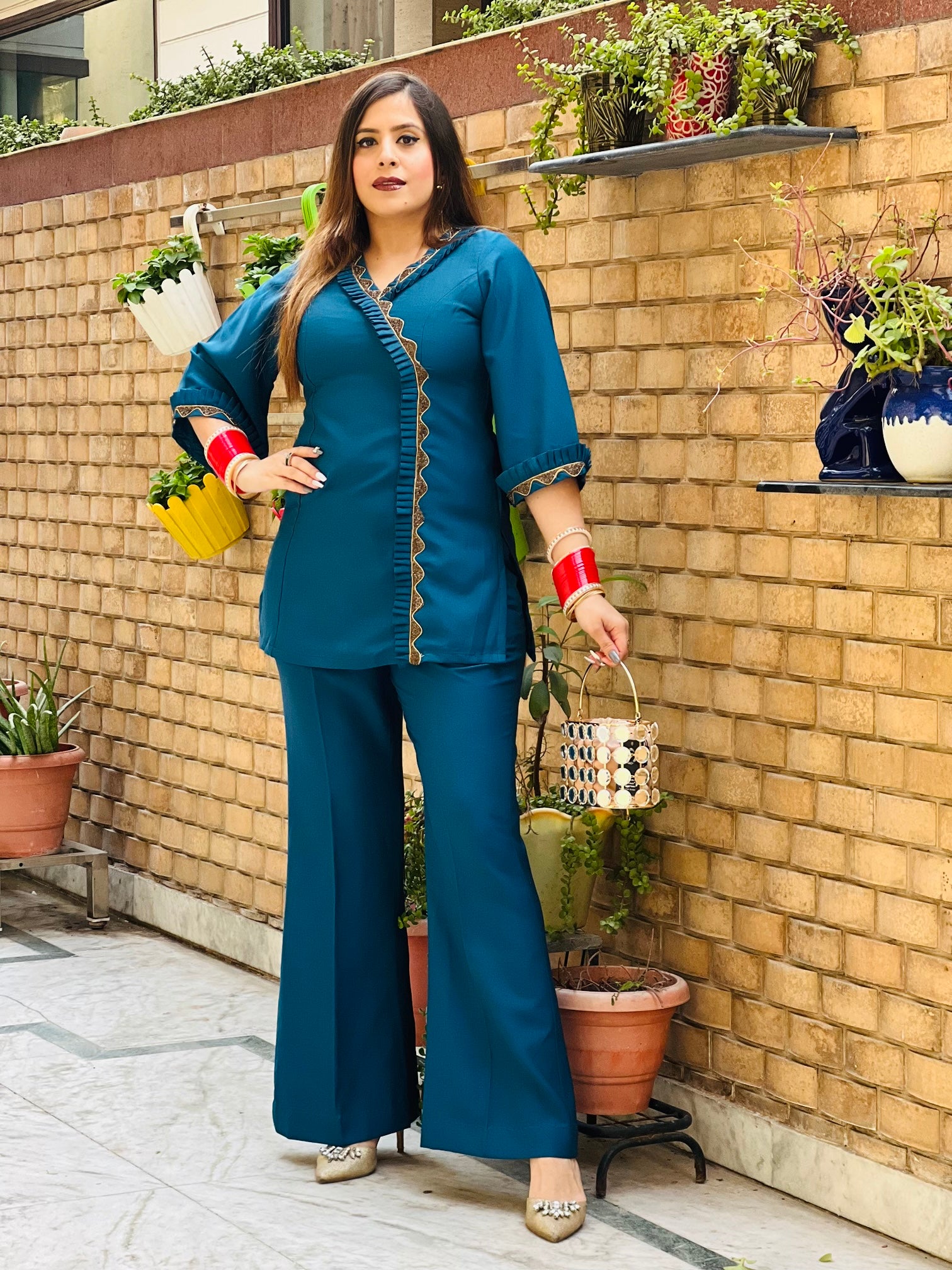Peacock - Gold Co-ord