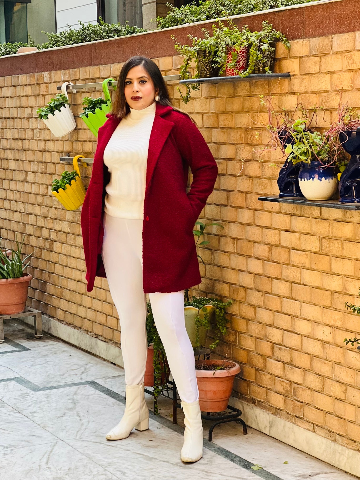 Maroon Teddy Coat