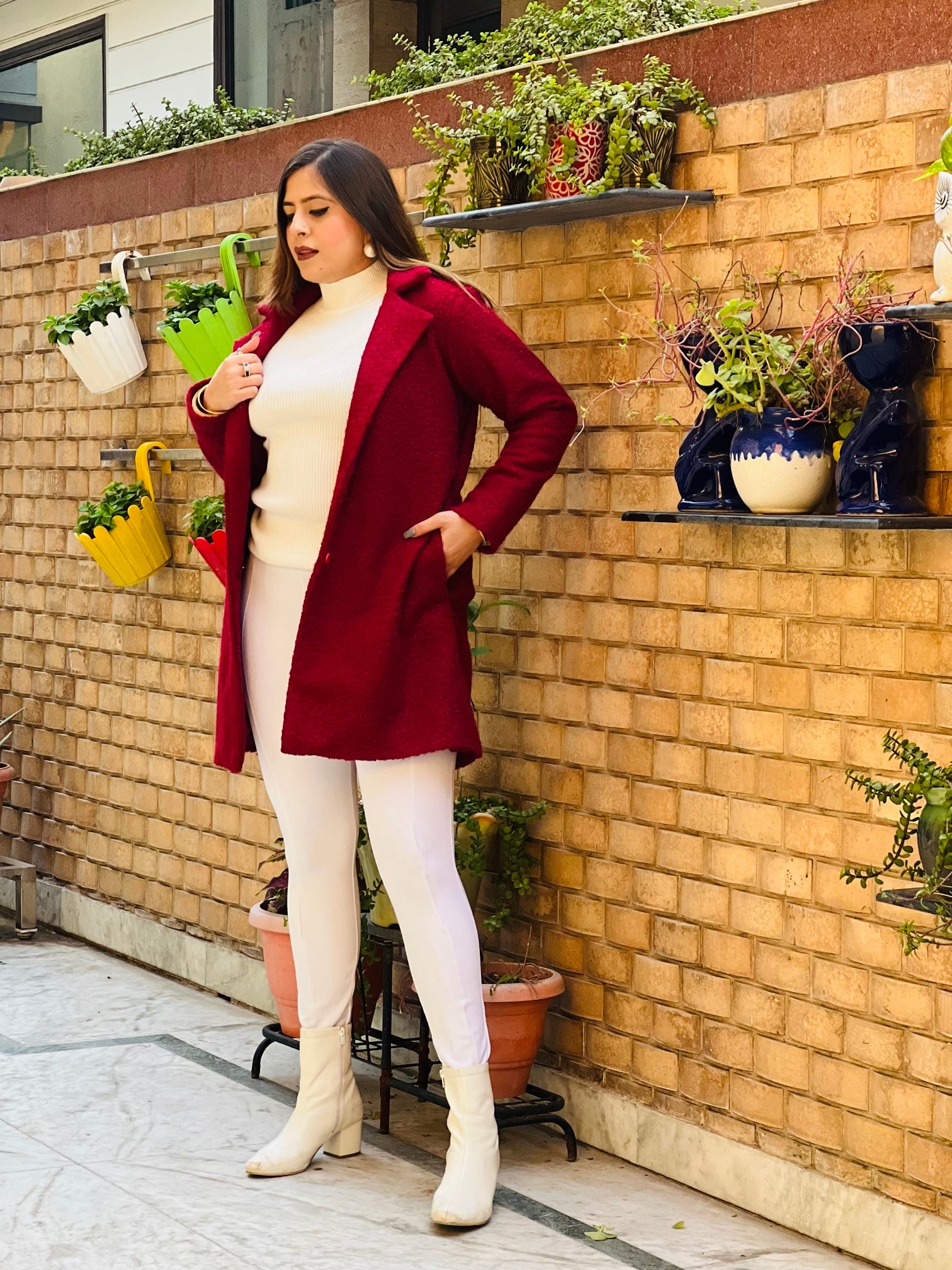 Maroon Teddy Coat