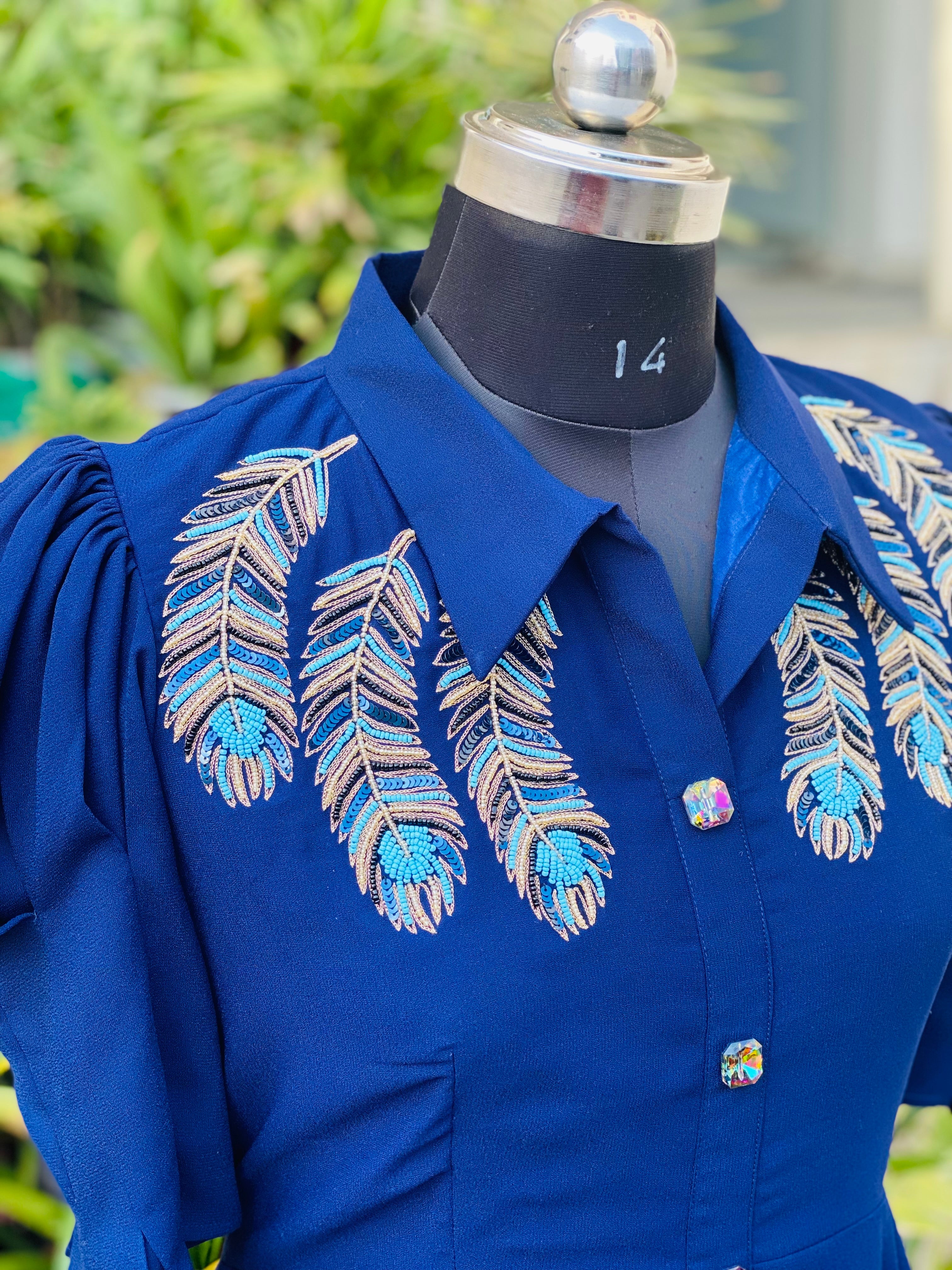 Navy Blue Shirt Dress