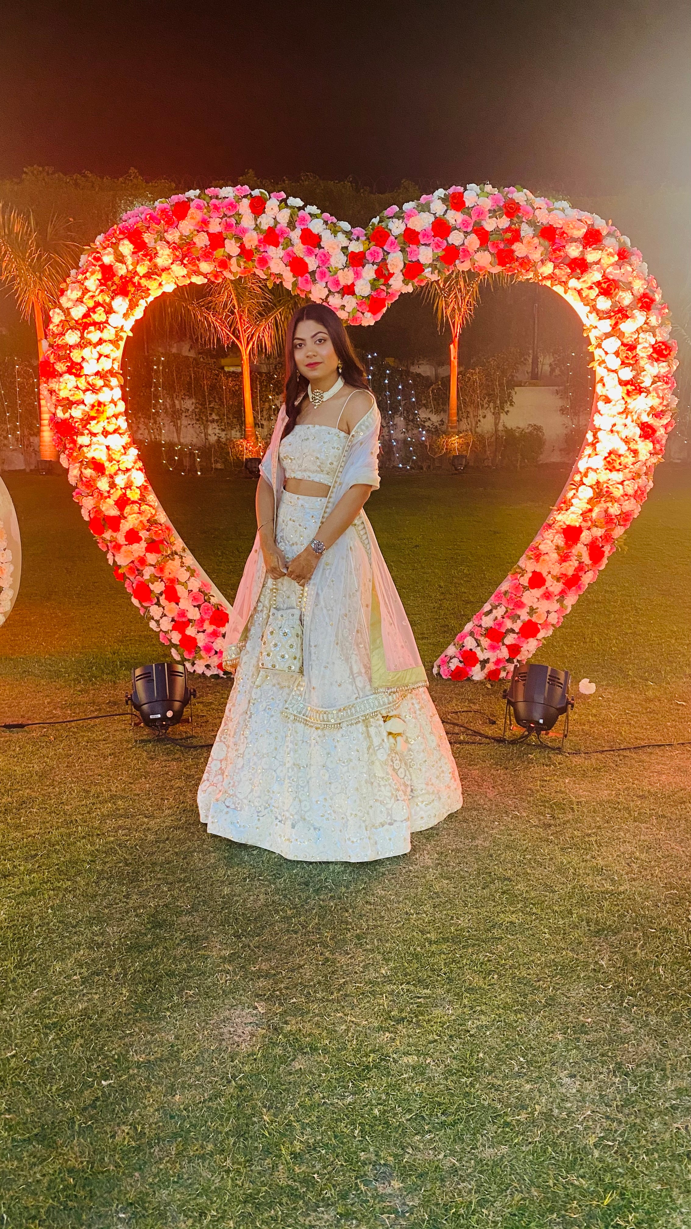 White Chikankari Embroidered Lehenga