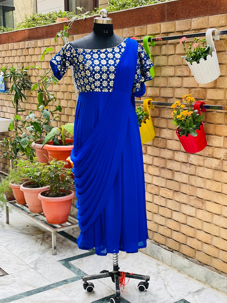 Draped Saree Gown