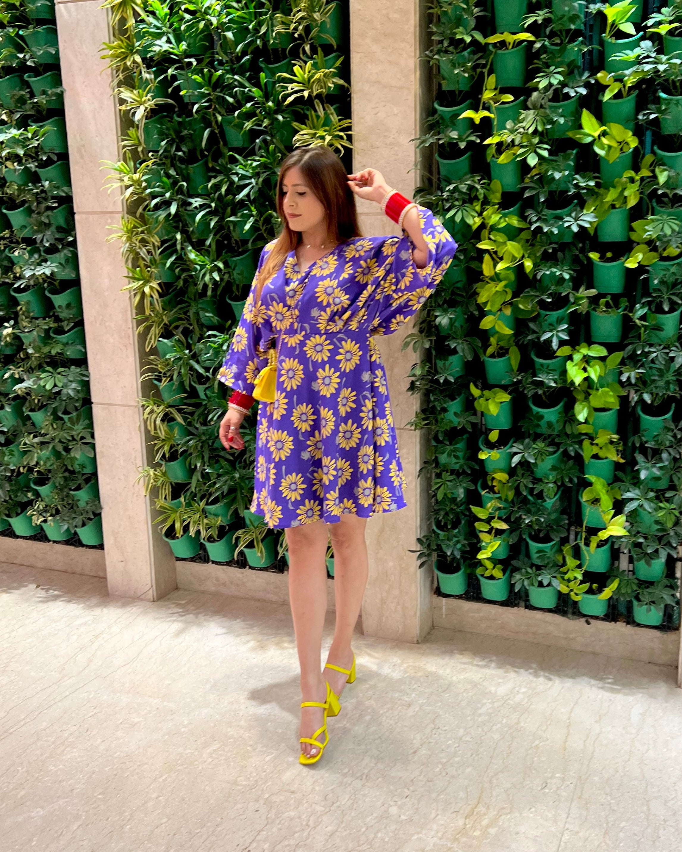 Purple Sunflower Dress