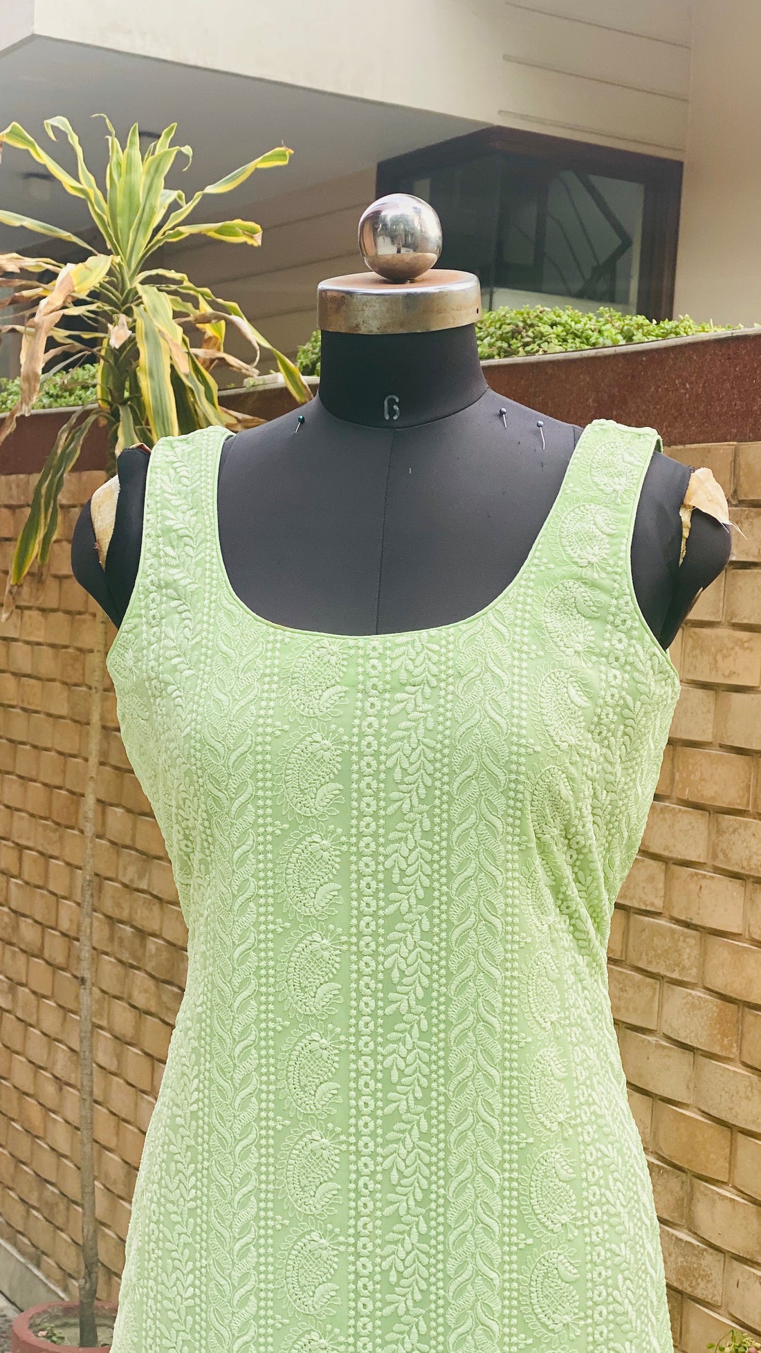 Pista Green Kurti Set