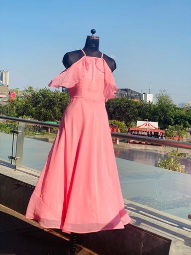 Baby Pink Flare Maxi