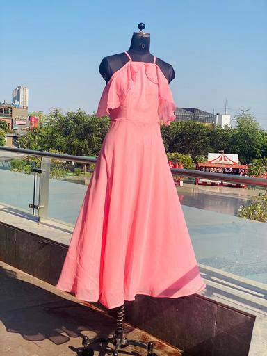 Baby Pink Flare Maxi