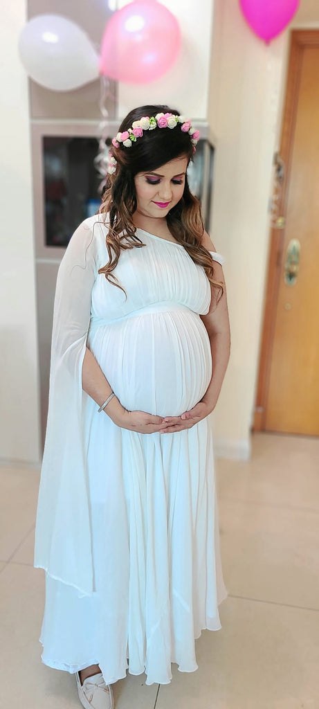 White Maternity Gown