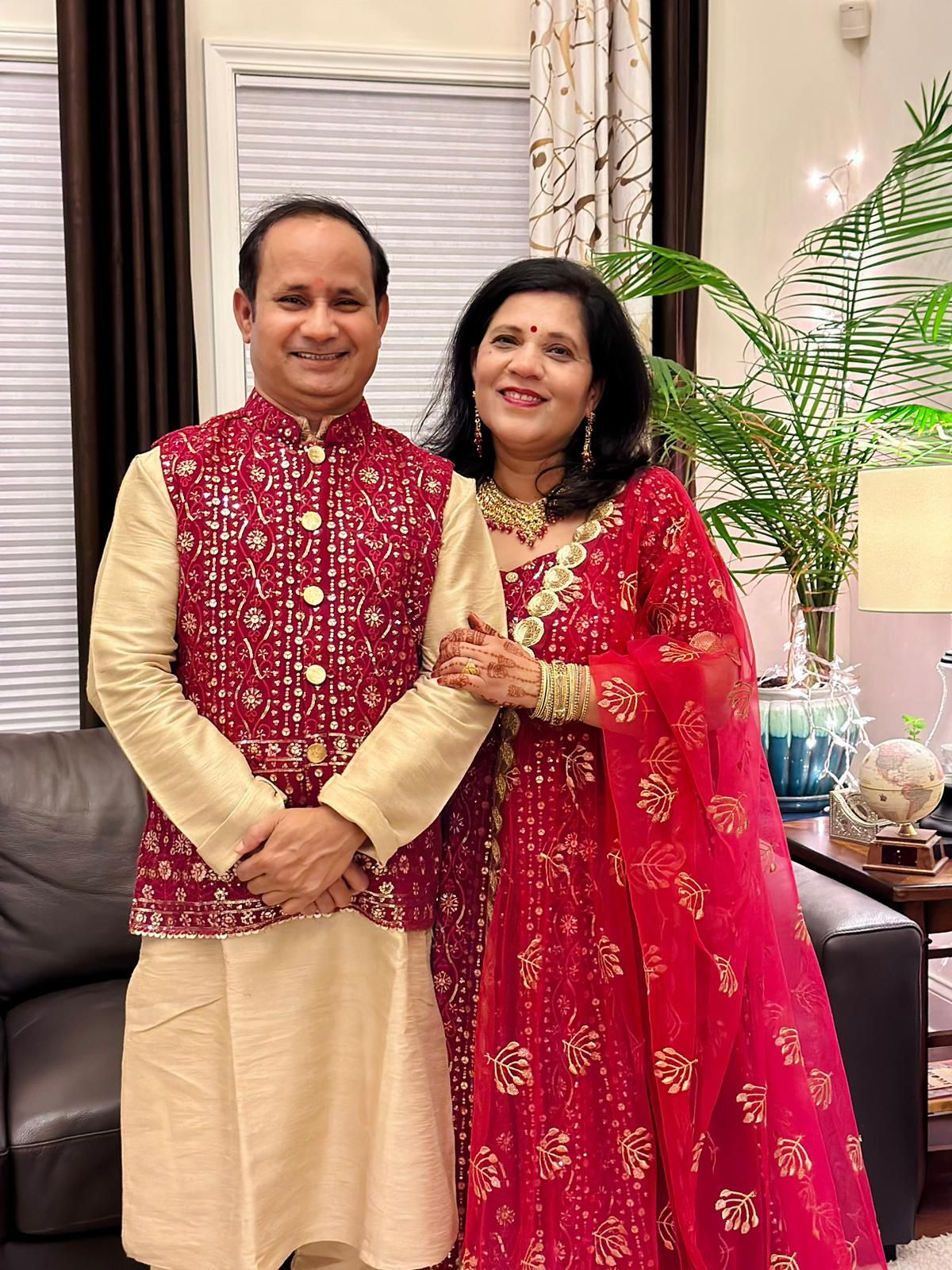 Maroon Chikankari Party Wear Anarkali