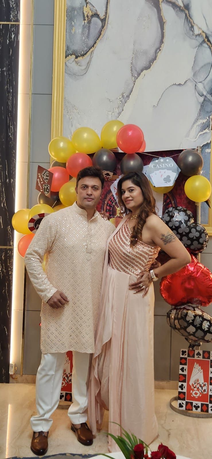 Menswear Fawn Faux Mirror Kurta