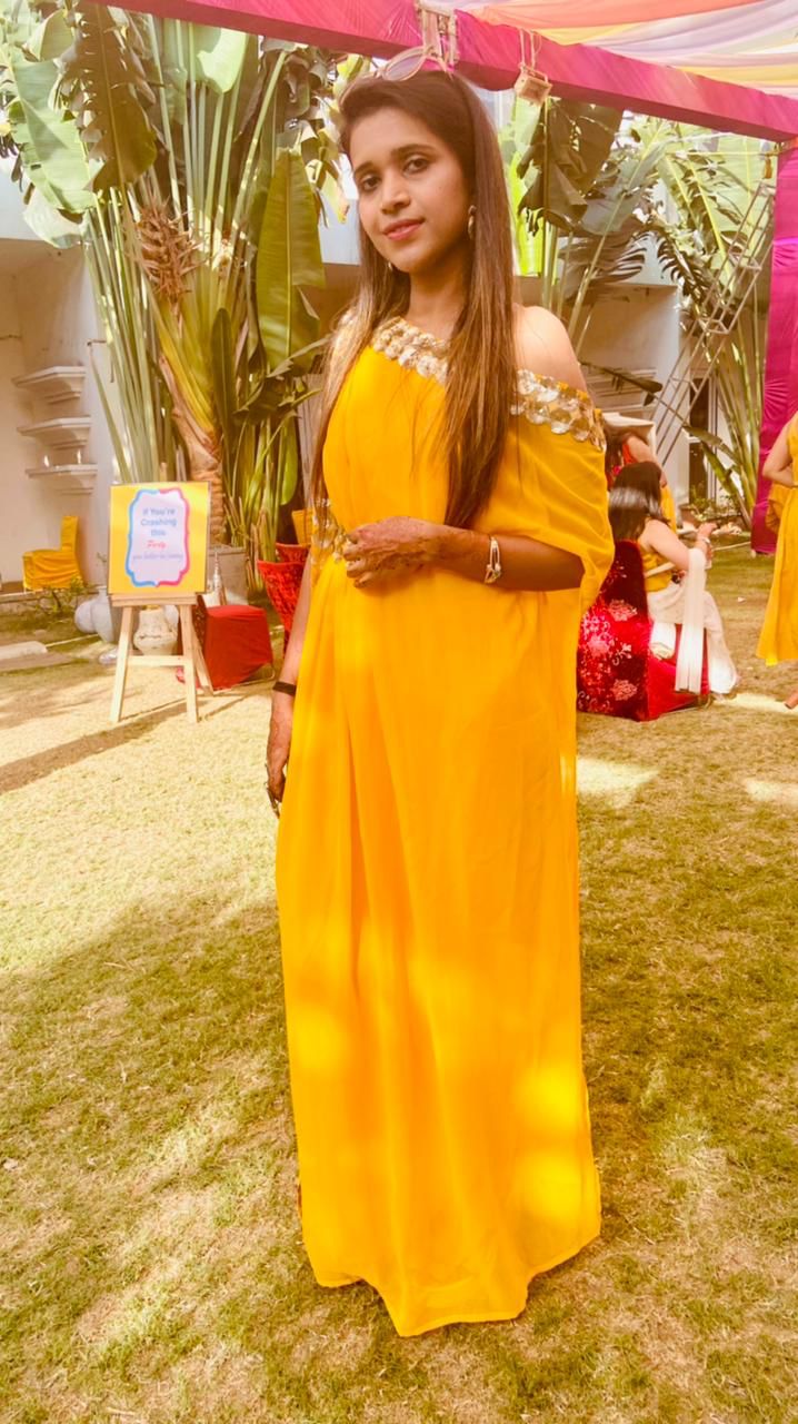 Yellow Spellbound Drape