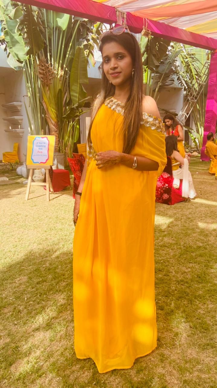 Yellow Spellbound Drape