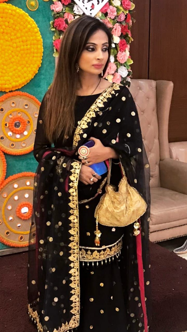 Black Embroidered Suit