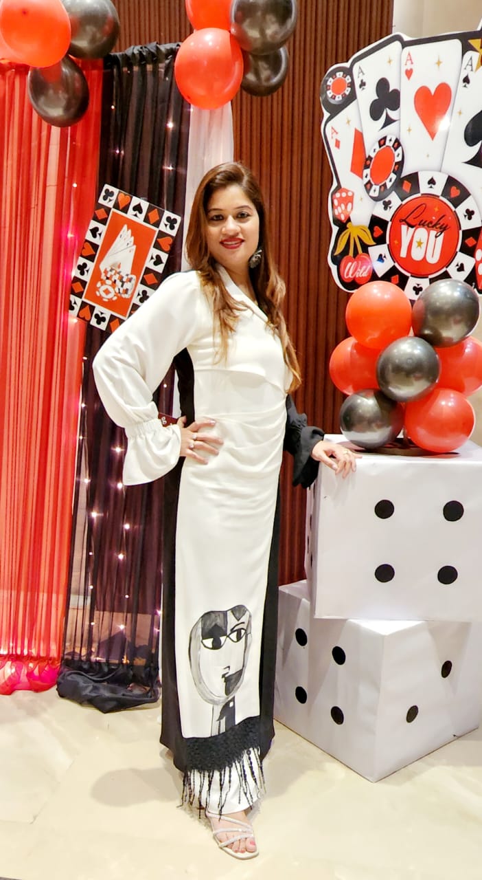 Monochrome Maxi Dress