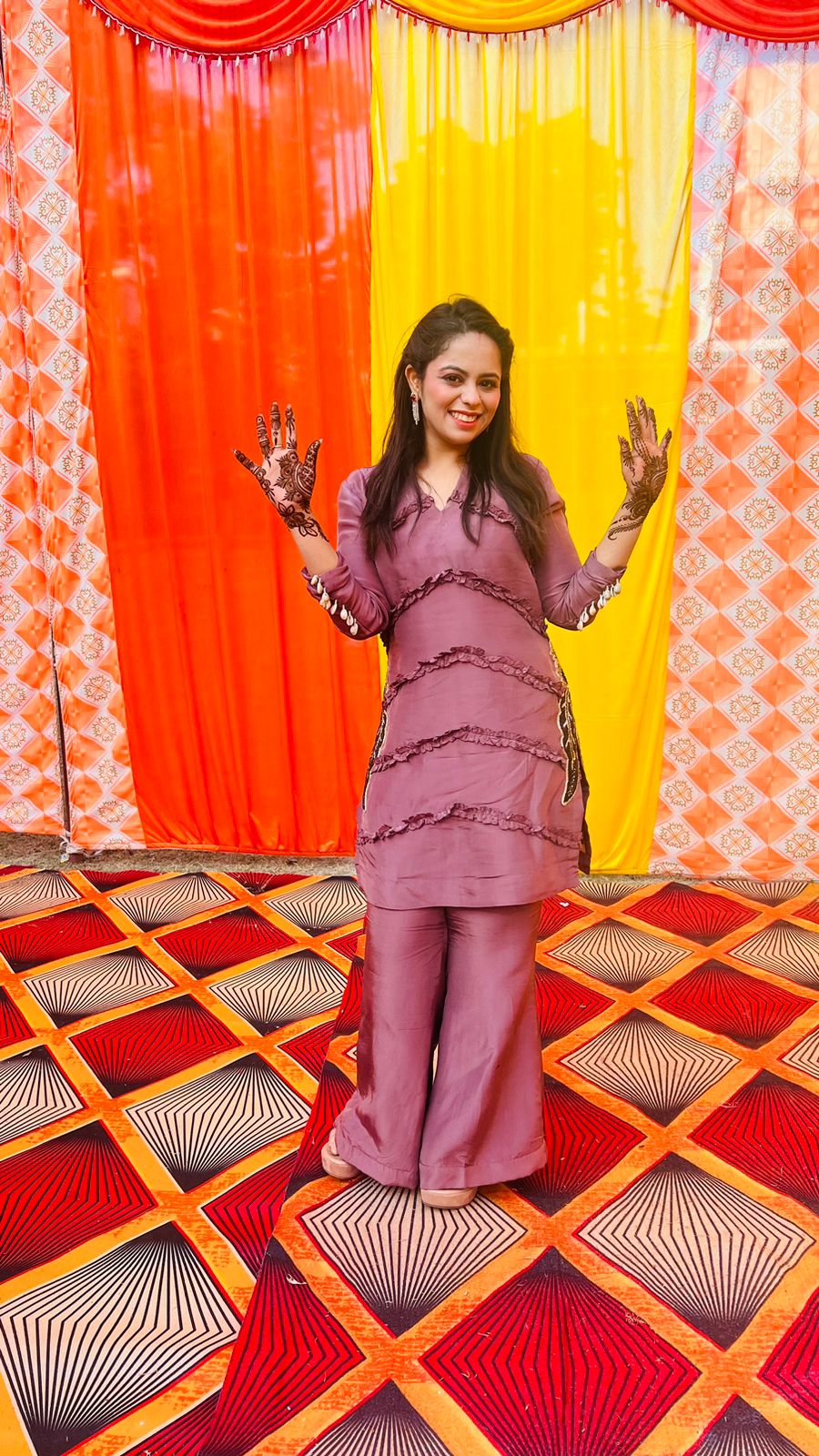 Mauve Silk Co-Ord Set