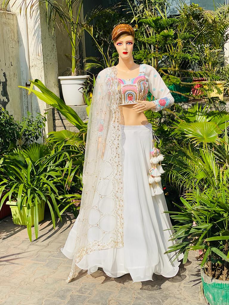 Beautiful White Lehenga