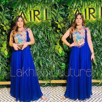 Royal Blue Ethnic Jumpsuit