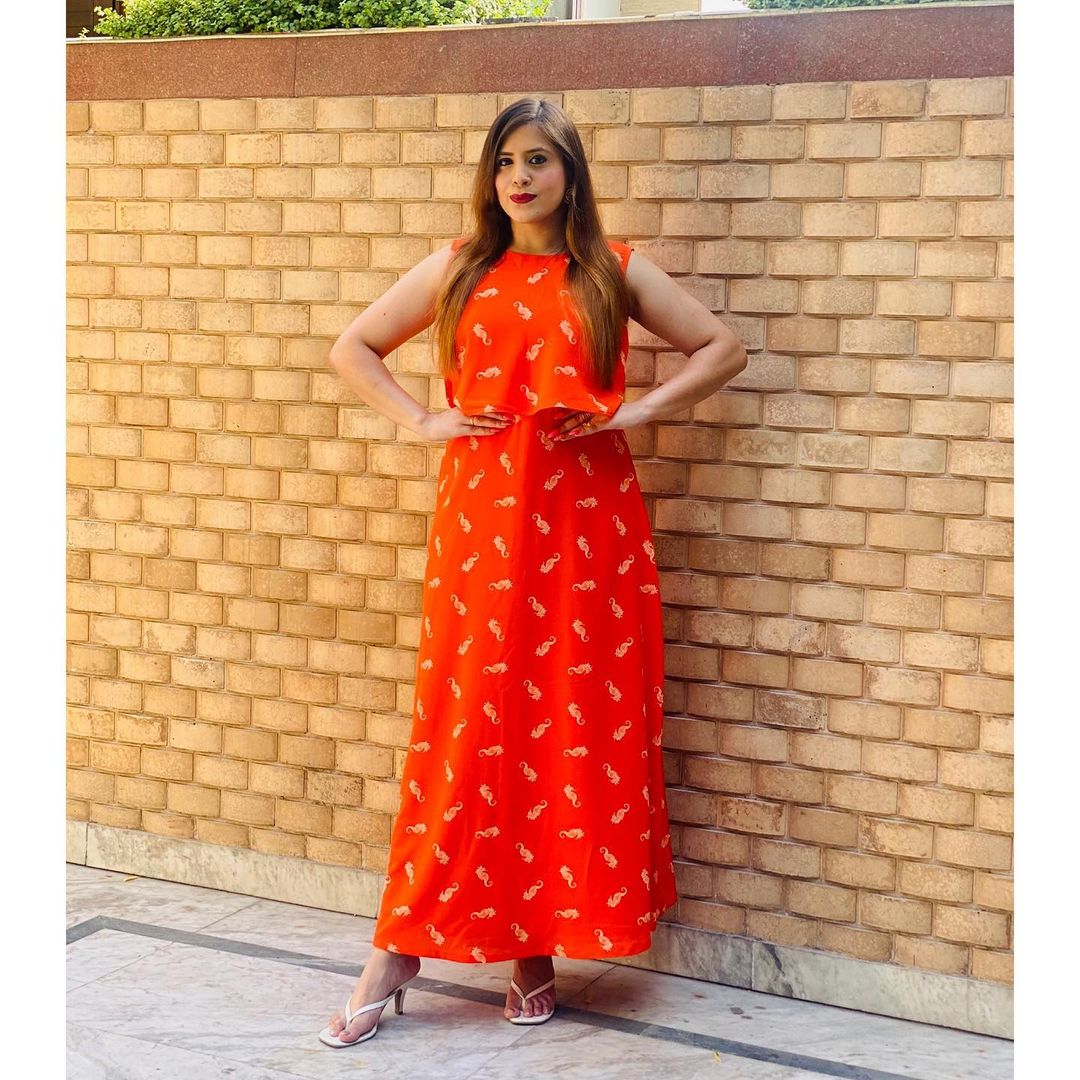 Orange Sea Horse Maxi