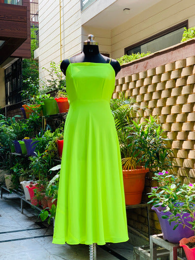 Neon Georgette Maxi