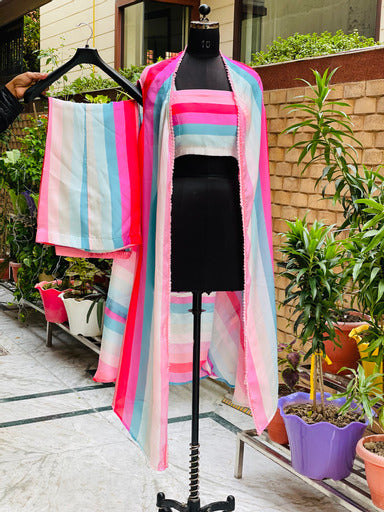 Pastel Stripes Twin Set