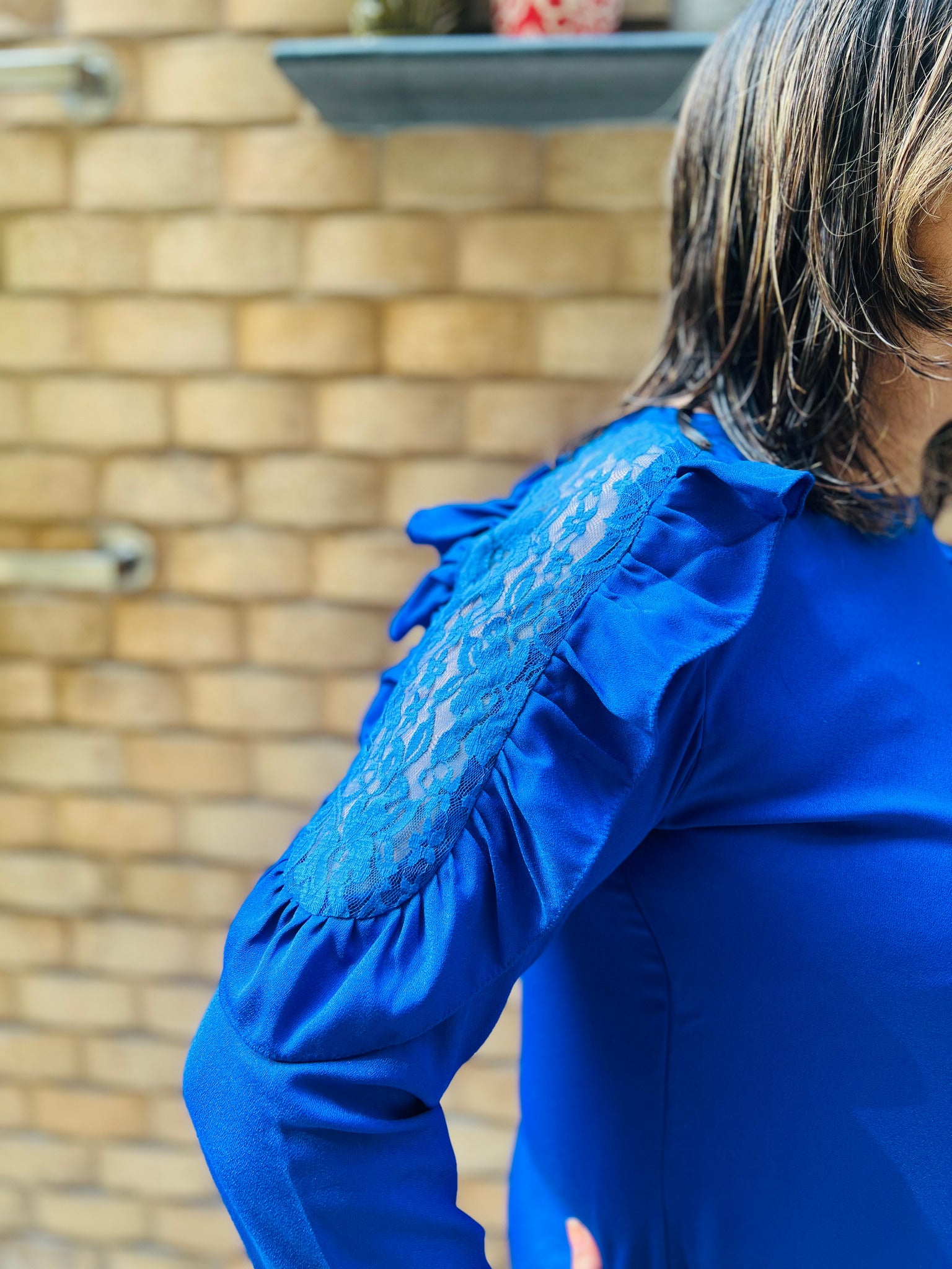 Royal Blue Warm Top