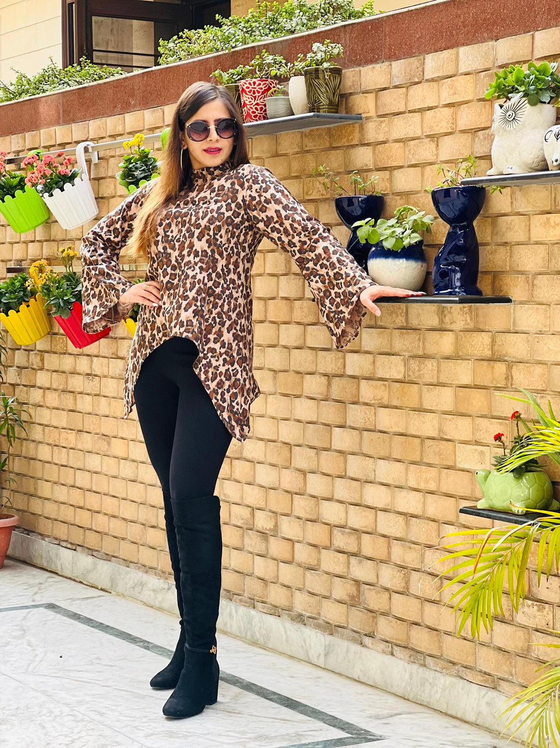 Cheetah Soft Twill Top