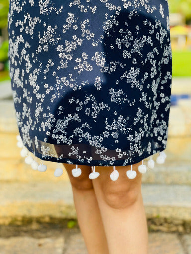 Navy Blue Resort-Wear Dress