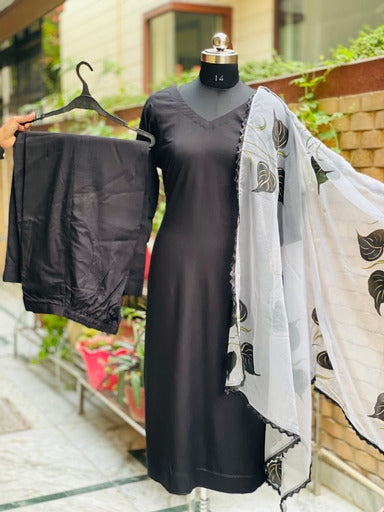 Black Rayon Suit