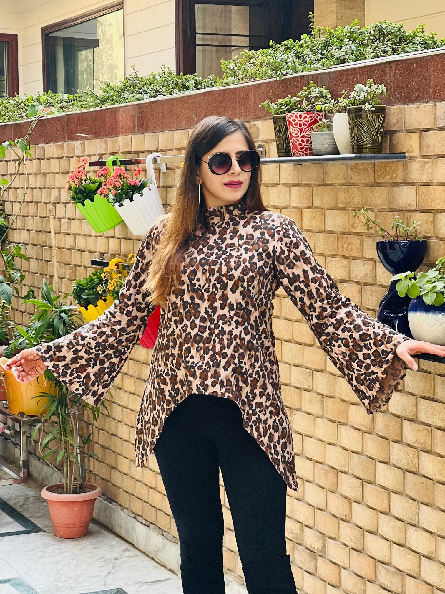 Cheetah Soft Twill Top